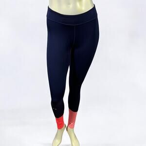 Under Armour Navy and Pink Leggings, Size Small, Good Condition